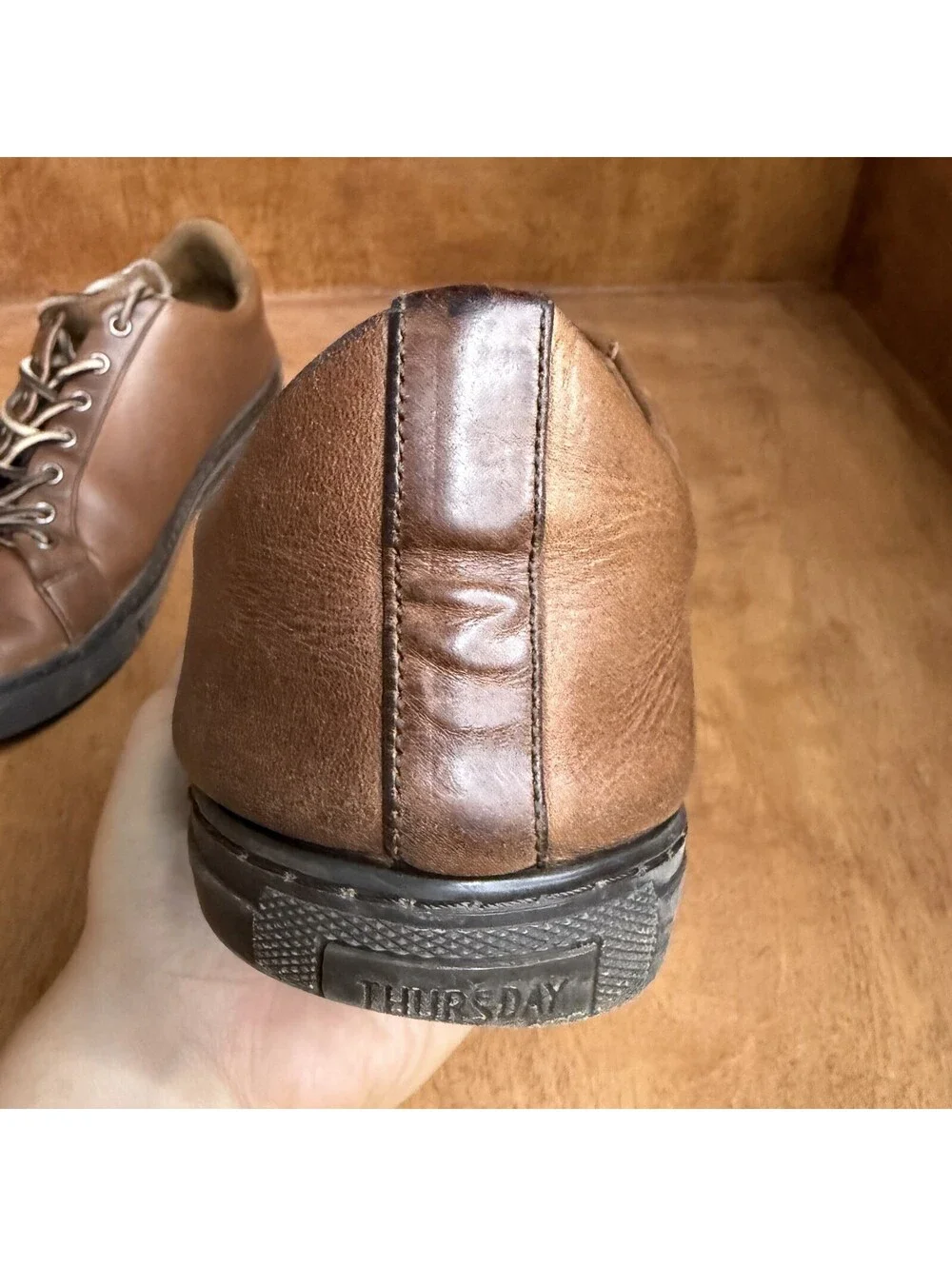 Thursday Boots Co. Everyday Low Top Shoes Sneakers Brown Leather Mens Size 9.5